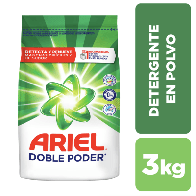 DETERGENTE ARIEL POLVO 3 KILOS