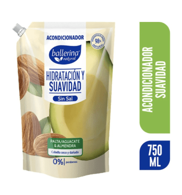 ACONDICIONADOR BALLERINA PALTA/AGUACATE & ALMENDRA 750ML DOYPACK1