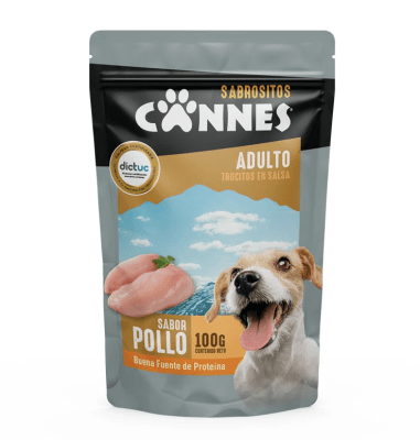 CANNES ADULTO TROCITOS EN SALSA SABOT POLLO 100GR1