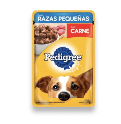 PEDIGREE ADULTO RAZA PEQUEÑA SABOR CARNE 100GR1