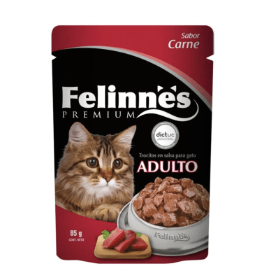FELINNES CAT ADULTO SABOR CARNE 85GRS