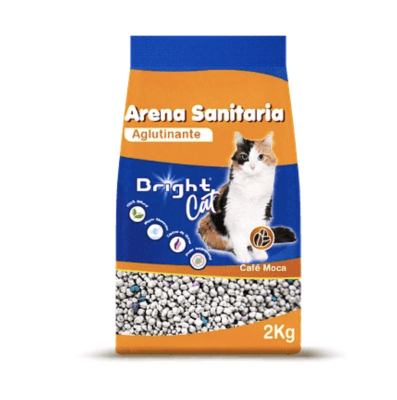 ARENA SANITARIA AGRUTINANTE BRIGHT AROMA CAFÉ MOCA 2 KILOS