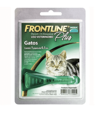 FRONTLINE PLUS PARA GATOS PULGAS Y GARRAPARAS 0,5ML1
