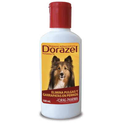SHAMPOO ANTIPARASITARIO DORAZEL PULGA Y GARRAPATAS PERRO 100ML1