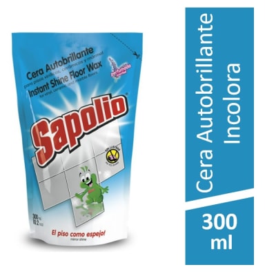 Cera Liquida Sapolio Doypack Blanca 300ml1