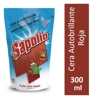 Cera Liquida Sapolio Doypack Roja 300ml