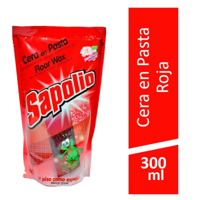 Cera En Pasta Sapolio Roja 300ml