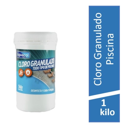 Cloro Piscina Granulado Aguacol 1 Kilo