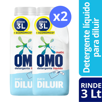 PACK OMO PARA DILUIR 3 LITROS AZUL