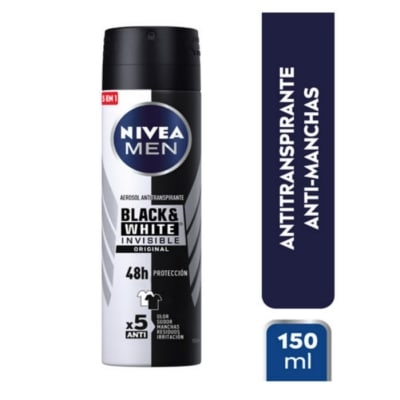 Desodorante Aerosol Nivea Black White 150ml