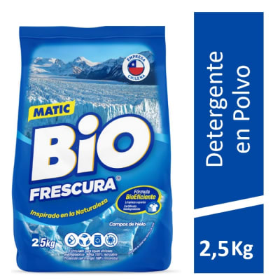 Detergente Bio Frescura Campos De Hielo En Polvo 2,5 Kilos