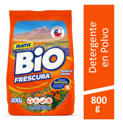 Detergente Bio Frescura En Polvo Desierto Florido 800 Gr