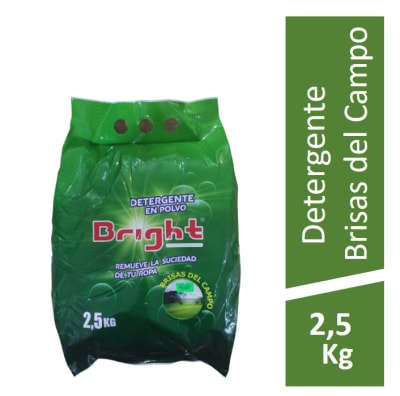 Detergente Bright Polvo Brisas Del Campo 2,5 Kilos