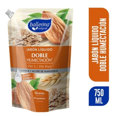 Jabón Ballerina Avena Y Aceite De Almendras 750ml