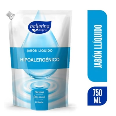 Jabón Ballerina Hipoalergénico 750ml