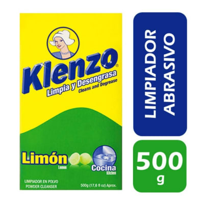 Limpiador En Polvo Klenzo 500 Gr Limón