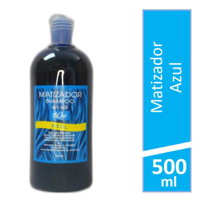 Matizador Shampoo Azul Sin Sal 500ml