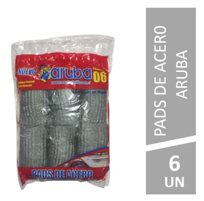 Pads De Acero Virutilla Fina 6 Unidades1