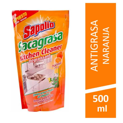Antigrasa Naranja Sapolio Doypack Recarga 500ml1