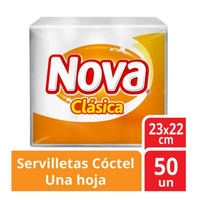Servilleta Nova Clásica 50 Unidades, 23x22cm