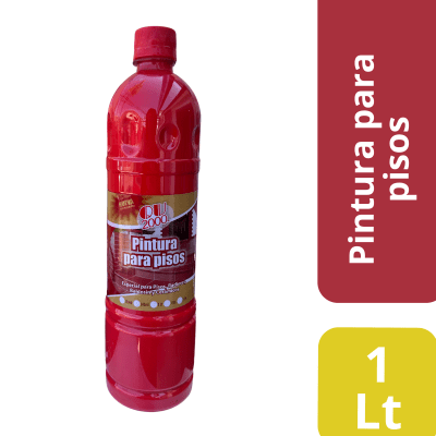 PINTURA PARA PISOS ROJA QU2000 1 LITRO1