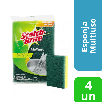 Esponja Lisa Scotch Brite X 4 Unidades1