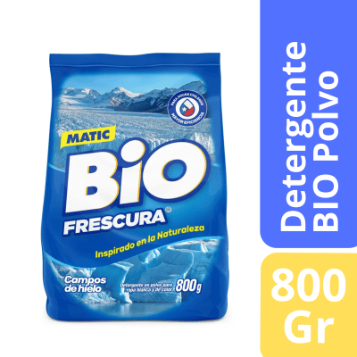 Detergente Bio Frescura En Polvo Campos De Hielo 800 Gr