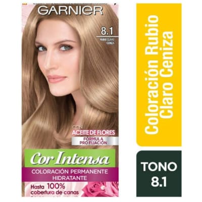 TINTURA GARNIER RUBIO CLARO CENIZA N°8.11