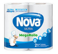 Toalla Nova Mega Rollo 2 Unidades 26 Metros