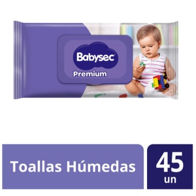 Toallas Húmedas Babysec 45 Unidades