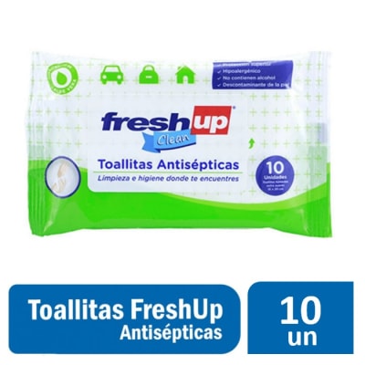Toallitas Antisépticas Fresh-Up 10 Unidades1