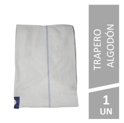 Trapero Algodón Blanco Unidad