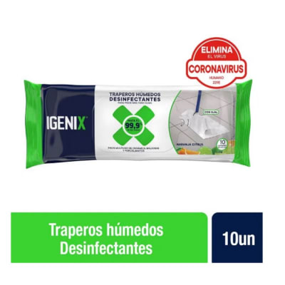 Trapero Húmedo Igenix Naranja Citrus 10 Unidades1
