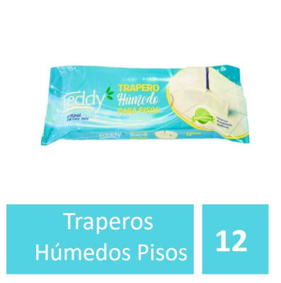 Trapero Húmedo Teddy Cítrico 12 Unidades