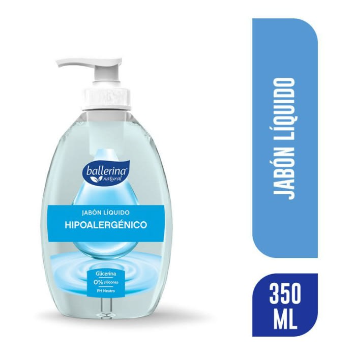 Jabón Ballerina Hipoalergénico 350ml 0