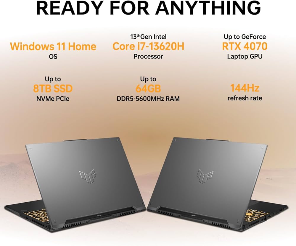 LAPTOP ASUS TUF FX507VI I7-13620H 16GB RAM 1TB SSD