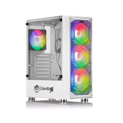 CASE CYBERTEL STRIKER CBX5013W 4FAN BLANCO1