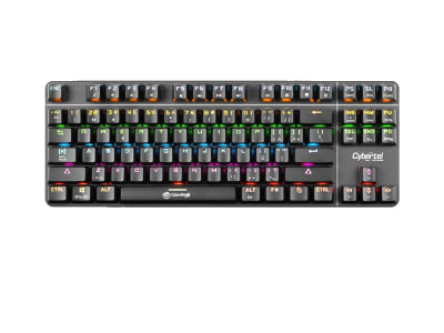 TECLADO MECANICO CYBERTEL EXPLORER GK1002 RAINBOW (SW-AZUL) NEGRO
