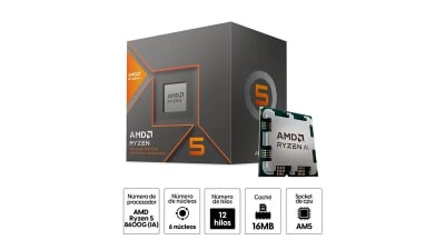 PROCESADOR AMD RYZEN 5 8600G 4.30/5.00GHZ AM52
