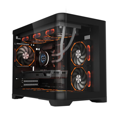 CASE GAMING 1ST PLAYER UVIEW UV6 (ST-BONG 24-10) | NEGRO1
