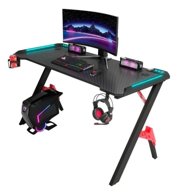 ESCRITORIO GAMER D2104 1200*600*740MM BLACK