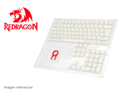 KEYCAPS REDRAGON SCARAB A130W-SP ESPAÑOL BLANCO1
