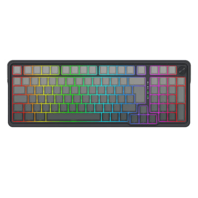TECLADO MECANICO REDRAGON EISA MAX K686SP-RGB-MAX INALAMBRICO BT SP 96% (SW-MINT MAMBO) NEGRO DEGRADADO