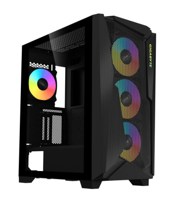 CASE GAMER GIGABYTE C301 GLASS ARGB V2 | BLACK | 4 FANS1