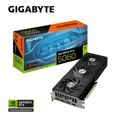 TARJETA DE VIDEO GIGABYTE RTX 5060 8GB EAGLE MAX 3X OC GDDR7