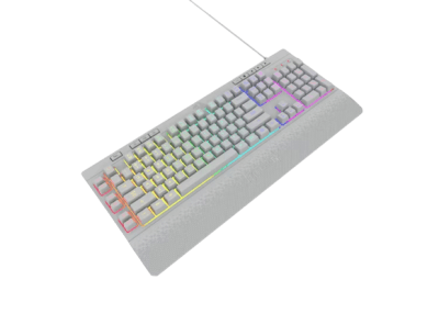 TECLADO SEMI MECANICO REDRAGON SHIVA K512W-RGB-SP BLANCO