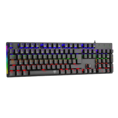 TECLADO MECANICO T-DAGGER NAXOS RAINBOW (SW-ROJO) NEGRO