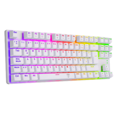 TECLADO MECANICO T-DAGGER BORA RGB ESPAÑOL (SW-ROJO) BLANCO1