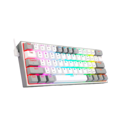 TECLADO MECANICO REDRAGON FIZZ PRO RGB INALAMBRICO BT (SW-ROJO) GREY WHITE SP