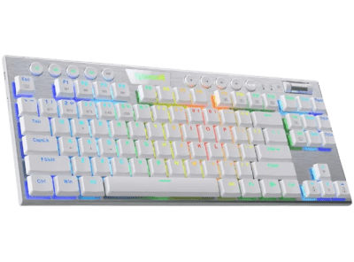 TECLADO MECANICO REDRAGON HORUS TKL INALAMBRICO K621W (SW-ROJO) BLANCO1